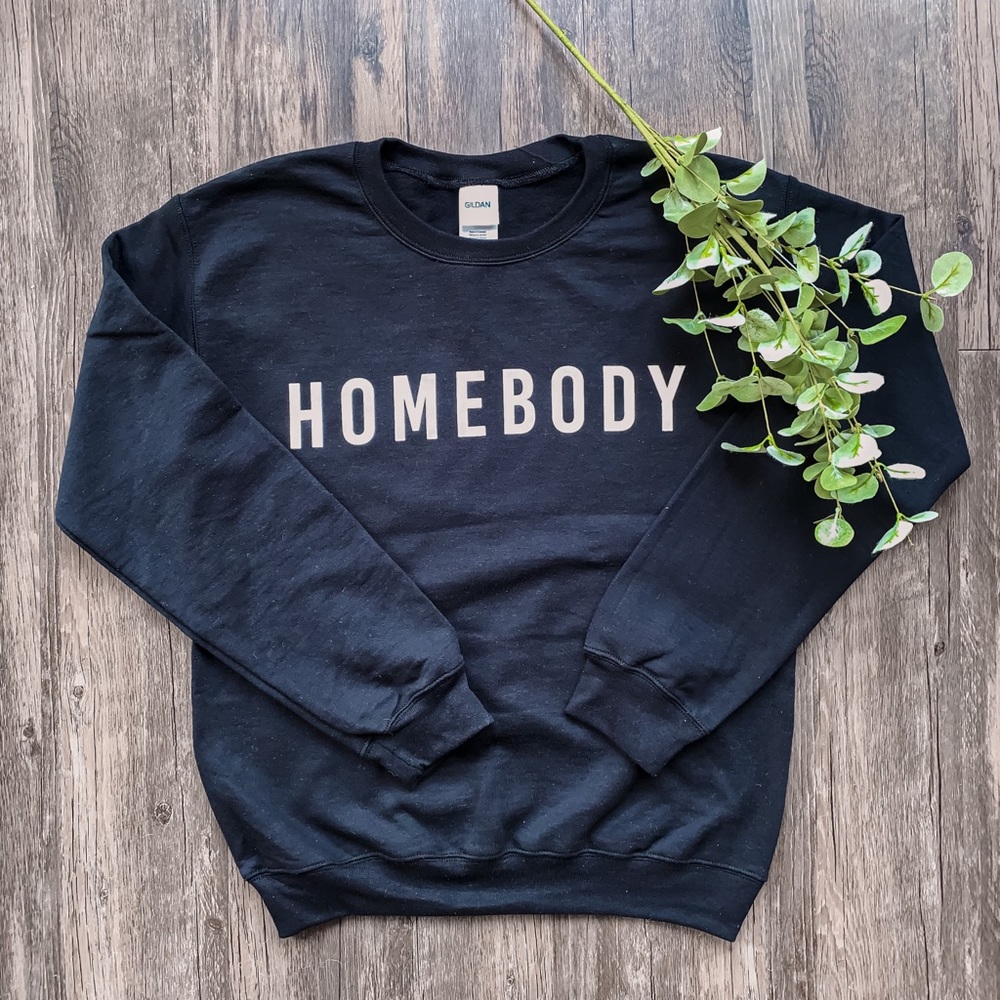 Homebody Black Graphic Crewneck - Picture 2 of 6